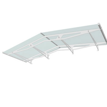 Sedlová stříška Polymer, Lightline 2480 mm barva saténově bílá