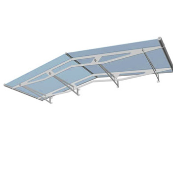 Sedlová stříška Polymer, Lightline 2480 mm barva saténově modrá