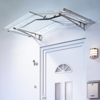 Sedlová stříška Polymer, Lightline 1480 mm barva saténově bílá