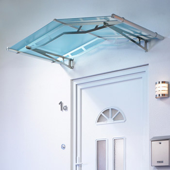 Sedlová stříška Polymer, Lightline 1480 mm barva saténově modrá