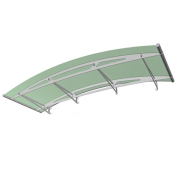Oblouková stříšky Polymer, Lightline 2480x910mm barva saténove zelená