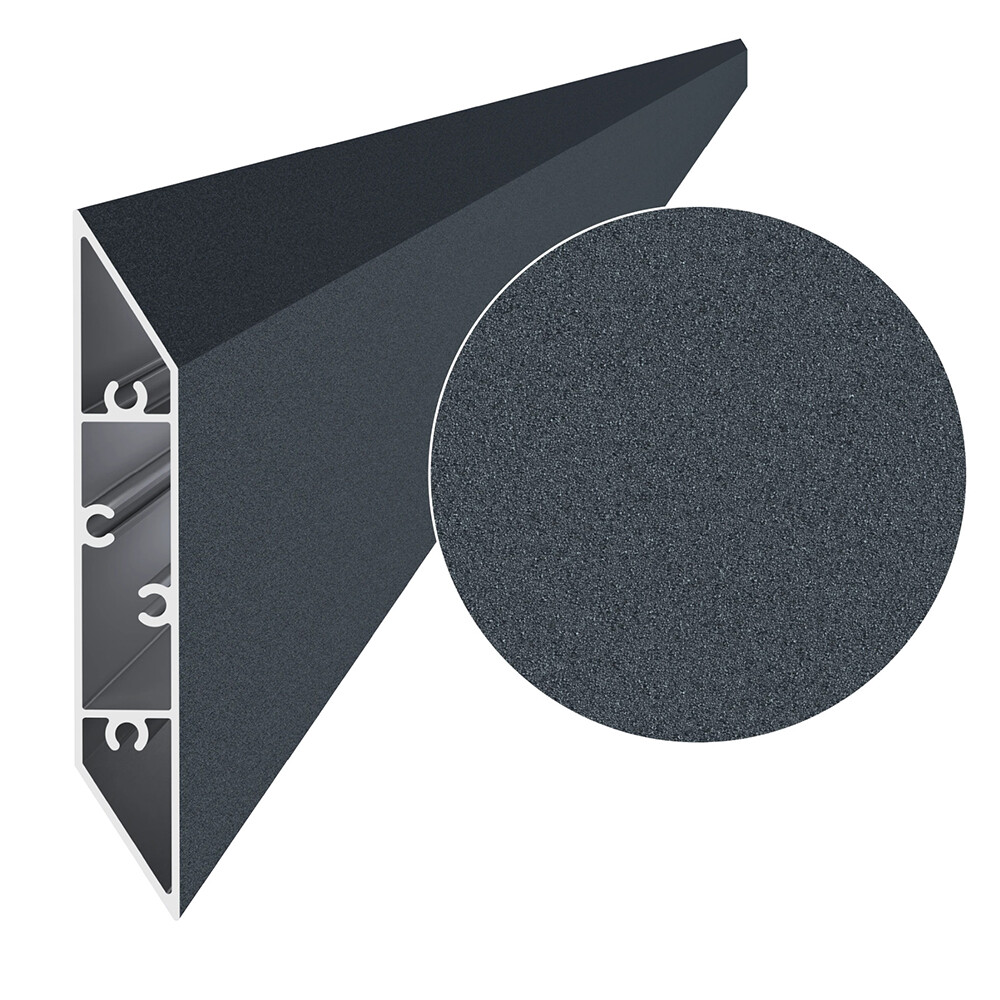 Hliníkový profil kosý - antracit mat, 108x16mm, AL-LAF1-7016S-6