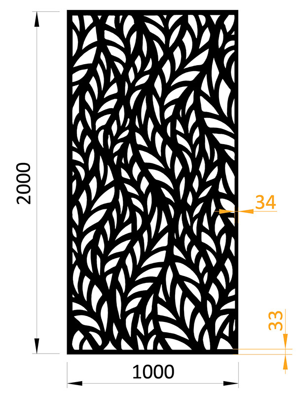 Designový plech, vzor 1295, 1000x2000x2,5mm, I PFL25.1295