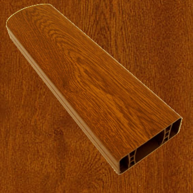 PVC foliovaná plotovka, 8001, zlatý dub