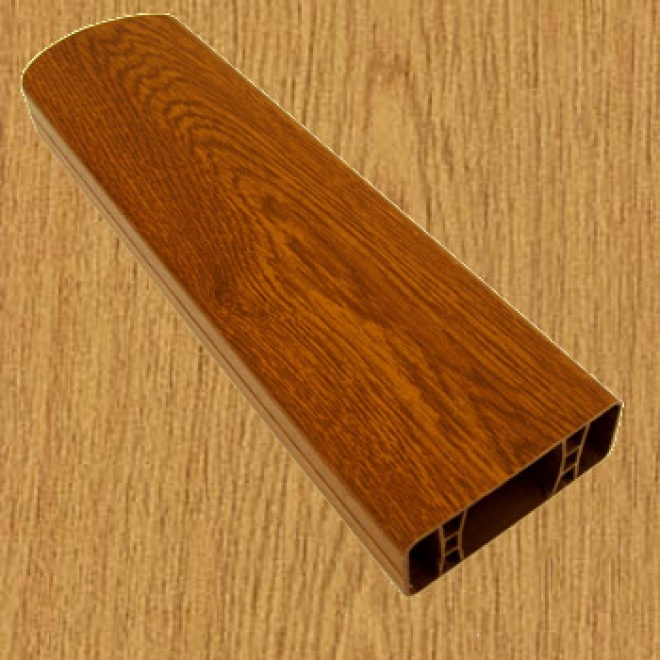 PVC foliovaná plotovka, 8076, přírodní dub