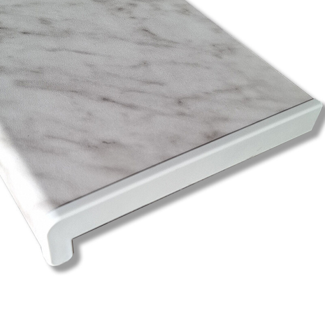 PVC parapet RS, Alfa folie - Šedý mramor A02