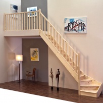 Lomené schodiště Minka Home - smrk, 850x3000mm