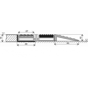 Černá gumová hliníková čistící venkovní vstupní rohož Alu Low - 100 x 100 x 1 cm Černá gumová hliníková čistící venkovní vstupní rohož Alu Low - 100 x 100 x 1 cm