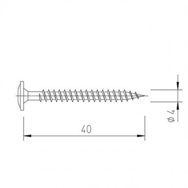 Vrut 4x40, V5142