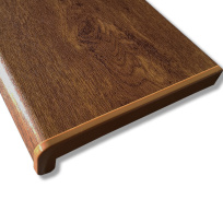 Plastový parapet RS, PVC folie - Zlatý dub