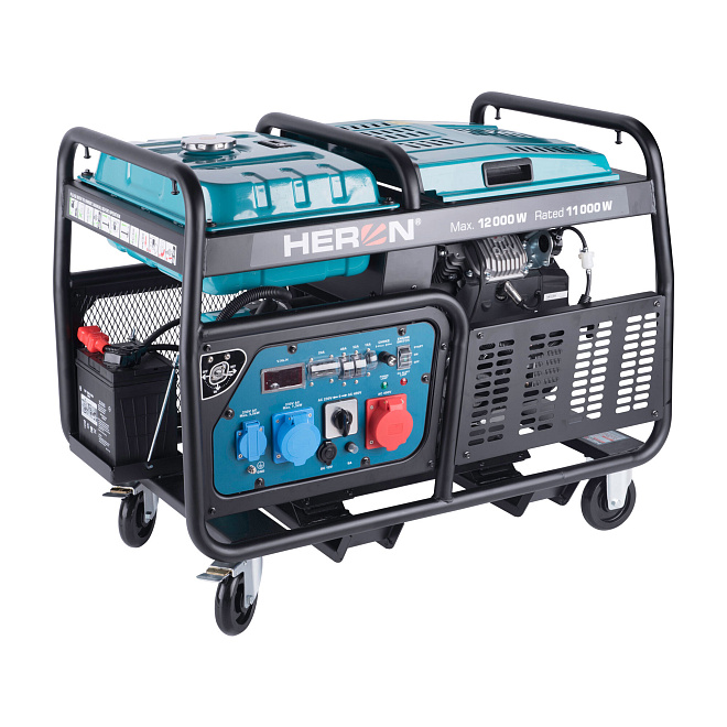 Heron třífázová elektrocentrála 12kW/ 23,5HP (8896431), elektrický start