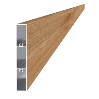 Hliníkový profil - buk 100x16mm, AL-WD10016-BK-6 Hliníkový profil - buk 100x16mm, AL-WD10016-BK-6