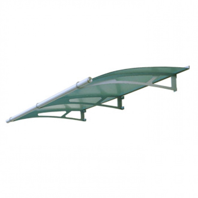Nerezová vchodová stříška Lightline 190 x 95 cm