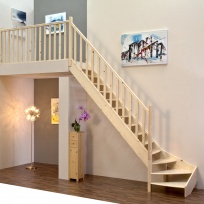 Lomené schodiště Minka Classic - smrk, 850x3000mm