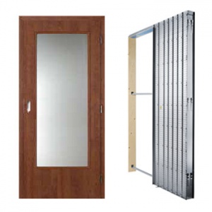 Posuvné dveře Masonite sklo 3/4, sada Posuvné dveře Masonite sklo 3/4, sada