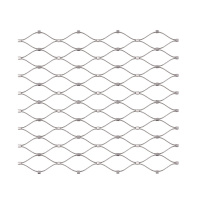 Nerezová lanková šíť šířka 1m, oko 60x104mm, se sponama, EB2-205-1.0-60x104