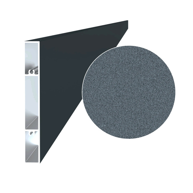 Hliníkový profil - struktura RAL7016 100x16mm, AL-J10016-7016S-6 Hliníkový profil - struktura RAL7016 100x16mm, AL-J10016-7016S-6