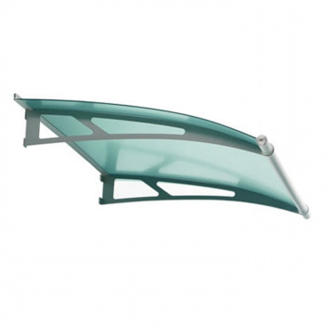 Nerezová vchodová stříška Lightline 150 x 95 cm