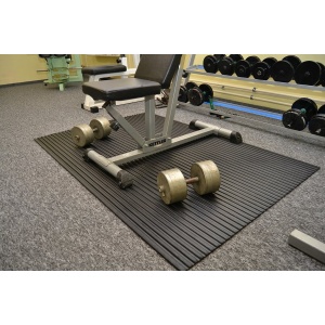 Černá fitness rohož Černá fitness rohož