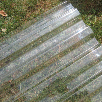 Polykarbonátová trapézová deska Decopol, čirá 76/18 mm