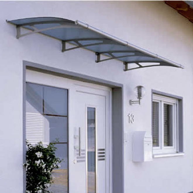 Nerezová vchodová stříška Lightline 270 x 95 cm