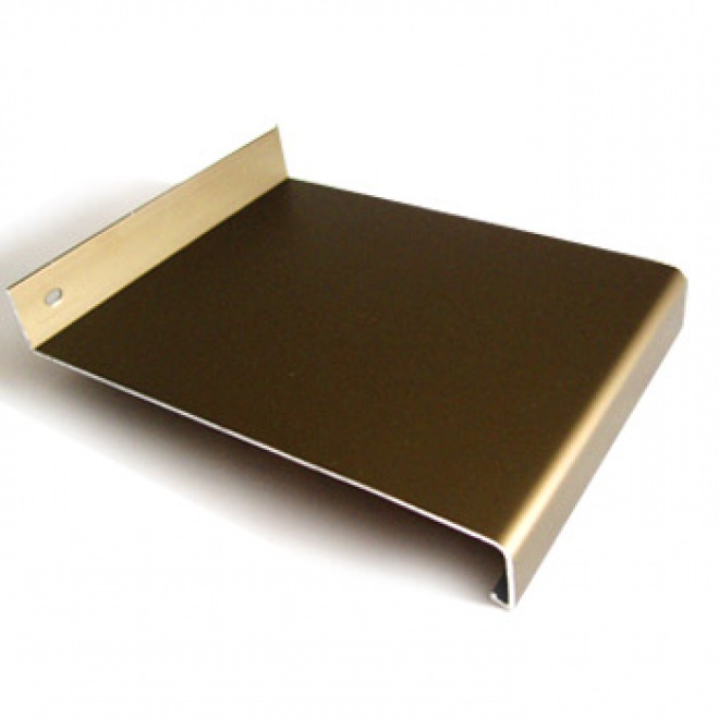 Venkovní parapet hliníkový Extrudovaný - bronz, tl. 1,5-2,8mm