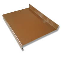 Hliníkový parapet venkovní tažený - světle hnědý, tl. 1,5-2,8mm Hliníkový parapet venkovní tažený - světle hnědý, tl. 1,5-2,8mm