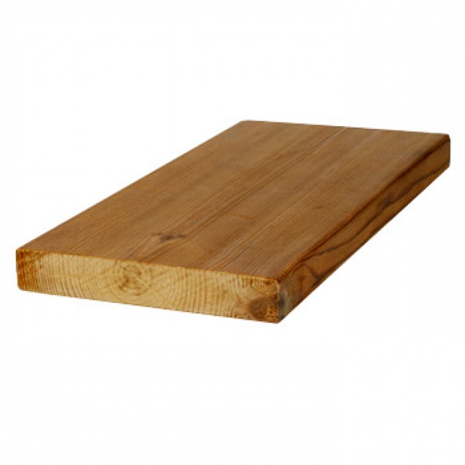 Hladké dřevěné prkno Thermowood, SHP 26x117mm