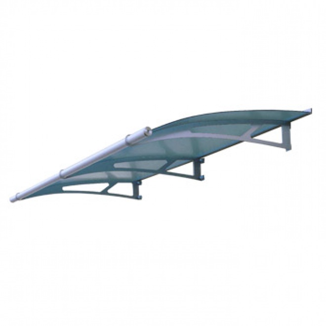 Nerezová vchodová stříška Lightline 190 x 95 cm