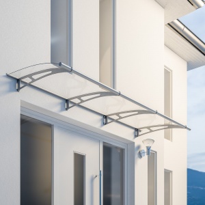 Nerezová vchodová stříška Lightline 270 x 95 cm Nerezová vchodová stříška Lightline 270 x 95 cm