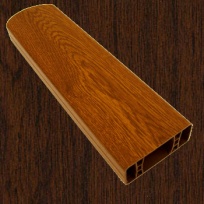 PVC foliovaná plotovka, 2089, tmavý dub