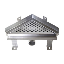 Nerezová podlahová vpusť KTNF m, trojúhelník