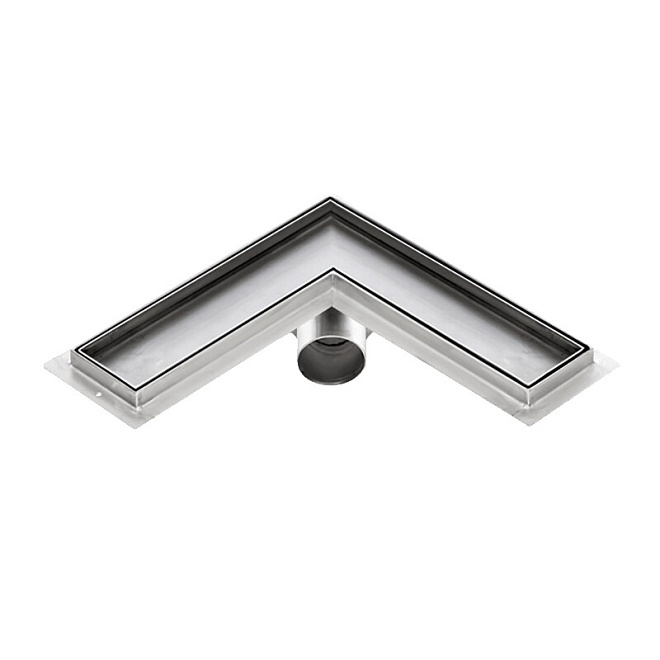 Sprchový žlab rohový pro obklad, KFLm, 700x700mm