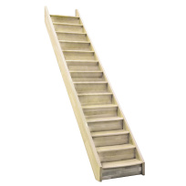 Přímé schodiště Minka Home - smrk, 850x3000mm