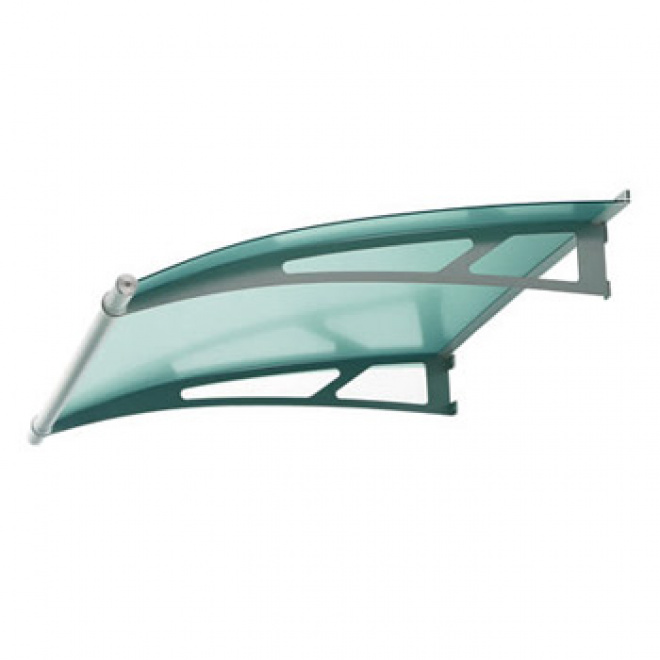 Nerezová vchodová stříška Lightline XL 205 x 142 cm